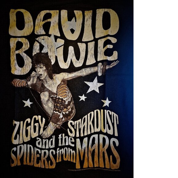 David Bowie Ziggy Stardust and Spiders from Mars rock Official T-Shirt XL NWT - Picture 2 of 4